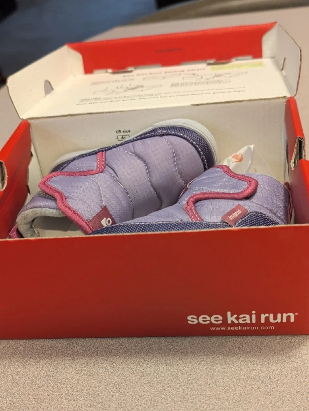 Adorable See Kai Run TeddyHeirloom Purple Toddler Boots New in Box